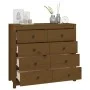 Auxiliary cabinet solid pine wood honey brown 100x40x90 cm by vidaXL, Sideboards - Ref: Foro24-821772, Price: 216,67 €, Disco...