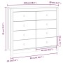 Auxiliary cabinet solid pine wood honey brown 100x40x90 cm by vidaXL, Sideboards - Ref: Foro24-821772, Price: 219,69 €, Disco...