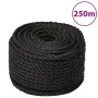 Black polypropylene work rope 16 mm 250 m by vidaXL, Ropes and metal cords - Ref: Foro24-153028, Price: 165,69 €, Discount: %