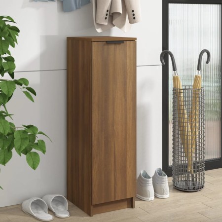 Oak brown plywood shoe cabinet 30x35x100 cm by vidaXL, Shoe racks and shoe organizers - Ref: Foro24-817107, Price: 80,37 €, D...