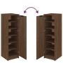 Oak brown plywood shoe cabinet 30x35x100 cm by vidaXL, Shoe racks and shoe organizers - Ref: Foro24-817107, Price: 80,37 €, D...