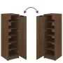 Schuhschrank aus braunem Eichensperrholz, 30 x 35 x 100 cm von vidaXL, Schuhregale und Schuhorganisatoren - Ref: Foro24-81710...