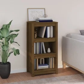 Solid honey brown pine wood shelf 50x35x97 cm by vidaXL, Bookcases and shelves - Ref: Foro24-821707, Price: 65,62 €, Discount: %