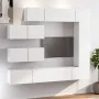 7-teiliges TV-Möbelset aus weißem Sperrholz von vidaXL, TV-Möbel - Ref: Foro24-3114558, Preis: 372,83 €, Rabatt: %