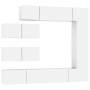 Set de muebles para TV 7 piezas madera contrachapada blanco de vidaXL, Muebles TV - Ref: Foro24-3114558, Precio: 403,38 €, De...