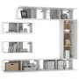 7-teiliges TV-Möbelset aus weißem Sperrholz von vidaXL, TV-Möbel - Ref: Foro24-3114558, Preis: 372,83 €, Rabatt: %
