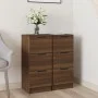 Sideboards 2 Stück Eichenbraunes Sperrholz 30x30x70 cm von vidaXL, Sideboards - Ref: Foro24-817017, Preis: 89,33 €, Rabatt: %