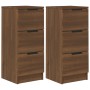 Sideboards 2 Stück Eichenbraunes Sperrholz 30x30x70 cm von vidaXL, Sideboards - Ref: Foro24-817017, Preis: 90,63 €, Rabatt: %