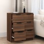 Sideboards 2 Stück Eichenbraunes Sperrholz 30x30x70 cm von vidaXL, Sideboards - Ref: Foro24-817017, Preis: 90,63 €, Rabatt: %
