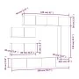 7-teiliges TV-Möbelset aus weißem Sperrholz von vidaXL, TV-Möbel - Ref: Foro24-3114558, Preis: 372,83 €, Rabatt: %