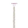 White polypropylene work rope 6 mm 50 m by vidaXL, Ropes and metal cords - Ref: Foro24-153041, Price: 10,21 €, Discount: %