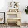 Dresser with Sonoma oak color mirror 86.5x35x136 cm by vidaXL, Bedroom Dressers - Ref: Foro24-802960, Price: 95,12 €, Discoun...