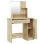 Dresser with Sonoma oak color mirror 86.5x35x136 cm by vidaXL, Bedroom Dressers - Ref: Foro24-802960, Price: 95,12 €, Discoun...
