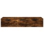 Smoked oak engineered wood wall cabinet 102x30x20 cm by vidaXL, Shelves and shelves - Ref: Foro24-817096, Price: 66,96 €, Dis...