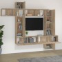 TV-Möbelset 9-teilig Sonoma-Eiche-Sperrholz von vidaXL, TV-Möbel - Ref: Foro24-3114656, Preis: 395,49 €, Rabatt: %