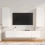 4-teiliges TV-Möbelset aus weißem Sperrholz von vidaXL, TV-Möbel - Ref: Foro24-3114198, Preis: 202,25 €, Rabatt: %