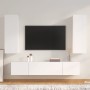 Set de muebles para TV 4 piezas madera contrachapada blanco de vidaXL, Muebles TV - Ref: Foro24-3114198, Precio: 215,96 €, De...