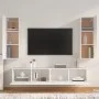 4-teiliges TV-Möbelset aus weißem Sperrholz von vidaXL, TV-Möbel - Ref: Foro24-3114198, Preis: 202,25 €, Rabatt: %