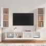 4-teiliges TV-Möbelset aus weißem Sperrholz von vidaXL, TV-Möbel - Ref: Foro24-3114198, Preis: 207,01 €, Rabatt: %