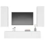 4-teiliges TV-Möbelset aus weißem Sperrholz von vidaXL, TV-Möbel - Ref: Foro24-3114198, Preis: 202,25 €, Rabatt: %
