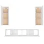 4-teiliges TV-Möbelset aus weißem Sperrholz von vidaXL, TV-Möbel - Ref: Foro24-3114198, Preis: 202,25 €, Rabatt: %