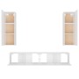 4-teiliges TV-Möbelset aus weißem Sperrholz von vidaXL, TV-Möbel - Ref: Foro24-3114198, Preis: 207,01 €, Rabatt: %