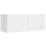 4-teiliges TV-Möbelset aus weißem Sperrholz von vidaXL, TV-Möbel - Ref: Foro24-3114198, Preis: 202,25 €, Rabatt: %