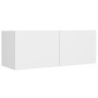 Set de muebles para TV 4 piezas madera contrachapada blanco de vidaXL, Muebles TV - Ref: Foro24-3114198, Precio: 215,96 €, De...