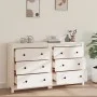 Sideboard aus massivem weißem Kiefernholz, 140 x 35 x 80 cm von vidaXL, Sideboards - Ref: Foro24-3114080, Preis: 231,61 €, Ra...