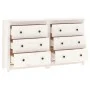 Solid white pine wood sideboard 140x35x80 cm by vidaXL, Sideboards - Ref: Foro24-3114080, Price: 234,90 €, Discount: %