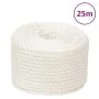 White polypropylene work rope 12 mm 25 m by vidaXL, Ropes and metal cords - Ref: Foro24-153055, Price: 16,76 €, Discount: %