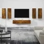 Set de muebles de TV 6 pzas madera contrachapada roble ahumado de vidaXL, Muebles TV - Ref: Foro24-3114347, Precio: 213,06 €,...