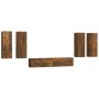 Set de muebles de TV 6 pzas madera contrachapada roble ahumado de vidaXL, Muebles TV - Ref: Foro24-3114347, Precio: 217,88 €,...