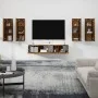 Set de muebles de TV 6 pzas madera contrachapada roble ahumado de vidaXL, Muebles TV - Ref: Foro24-3114347, Precio: 213,06 €,...