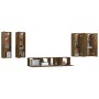 Set de muebles de TV 6 pzas madera contrachapada roble ahumado de vidaXL, Muebles TV - Ref: Foro24-3114347, Precio: 217,88 €,...