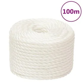 White polypropylene work rope 16 mm 100 m by vidaXL, Ropes and metal cords - Ref: Foro24-153066, Price: 84,40 €, Discount: %