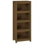 Solid honey brown pine wood shelf 50 x 35 x 125.5 cm by vidaXL, Bookcases and shelves - Ref: Foro24-821712, Price: 88,21 €, D...