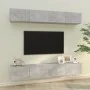 TV furniture 4 pieces concrete gray 100x30x30 cm by vidaXL, TV Furniture - Ref: Foro24-3114193, Price: 175,56 €, Discount: %