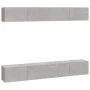 TV furniture 4 pieces concrete gray 100x30x30 cm by vidaXL, TV Furniture - Ref: Foro24-3114193, Price: 175,56 €, Discount: %