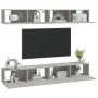 TV furniture 4 pieces concrete gray 100x30x30 cm by vidaXL, TV Furniture - Ref: Foro24-3114193, Price: 175,56 €, Discount: %