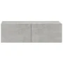 TV furniture 4 pieces concrete gray 100x30x30 cm by vidaXL, TV Furniture - Ref: Foro24-3114193, Price: 175,56 €, Discount: %