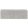 TV-Möbel 4-teilig betongrau 100x30x30 cm von vidaXL, TV-Möbel - Ref: Foro24-3114193, Preis: 178,70 €, Rabatt: %