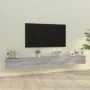TV furniture set 3 pieces Sonoma gray plywood by vidaXL, TV Furniture - Ref: Foro24-3114484, Price: 124,17 €, Discount: %