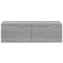 TV furniture set 3 pieces Sonoma gray plywood by vidaXL, TV Furniture - Ref: Foro24-3114484, Price: 124,17 €, Discount: %
