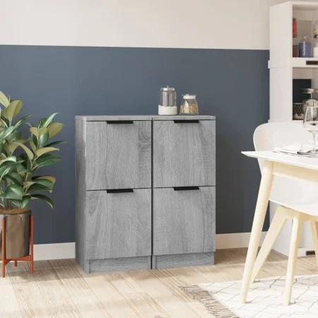 Sideboards 2 pcs Sonoma gray plywood 30x30x70 cm by vidaXL, Sideboards - Ref: Foro24-817021, Price: 68,39 €, Discount: %