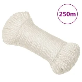 White polypropylene work rope 3 mm 250 m by vidaXL, Ropes and metal cords - Ref: Foro24-153038, Price: 21,96 €, Discount: %