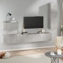 TV-Möbel-Set 4 Stück Sperrholz grau Beton von vidaXL, TV-Möbel - Ref: Foro24-3114329, Preis: 170,60 €, Rabatt: %
