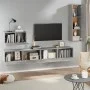 Set de muebles de TV 4 pzas madera contrachapada gris hormigón de vidaXL, Muebles TV - Ref: Foro24-3114329, Precio: 167,97 €,...