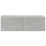 Set de muebles de TV 4 pzas madera contrachapada gris hormigón de vidaXL, Muebles TV - Ref: Foro24-3114329, Precio: 167,97 €,...