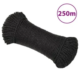 Black polypropylene work rope 6 mm 250 m by vidaXL, Ropes and metal cords - Ref: Foro24-153004, Price: 31,15 €, Discount: %